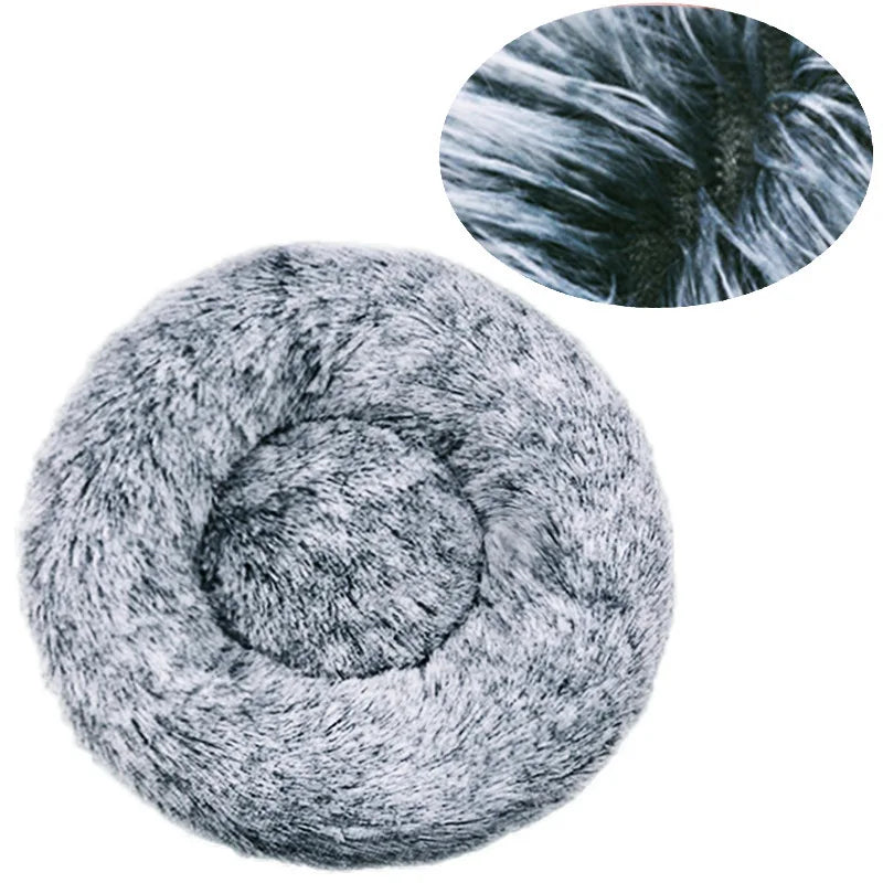 Soft Plush Pet Bed – Cozy Washable Bed for Dogs & Cats
