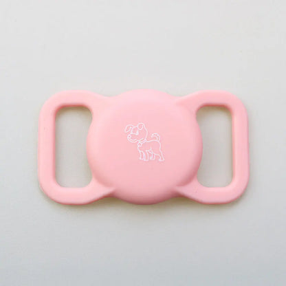Airtag Dog Collar Holder, [1 Pack] Airtag Holder, Silicone Full Body Covered Protective Air Tag for Pet - Fits All Width