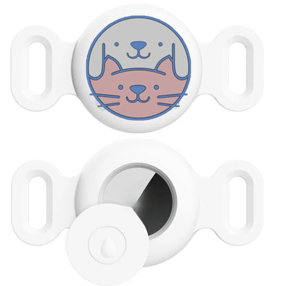 Airtag Dog Collar Holder, [1 Pack] Airtag Holder, Silicone Full Body Covered Protective Air Tag for Pet - Fits All Width