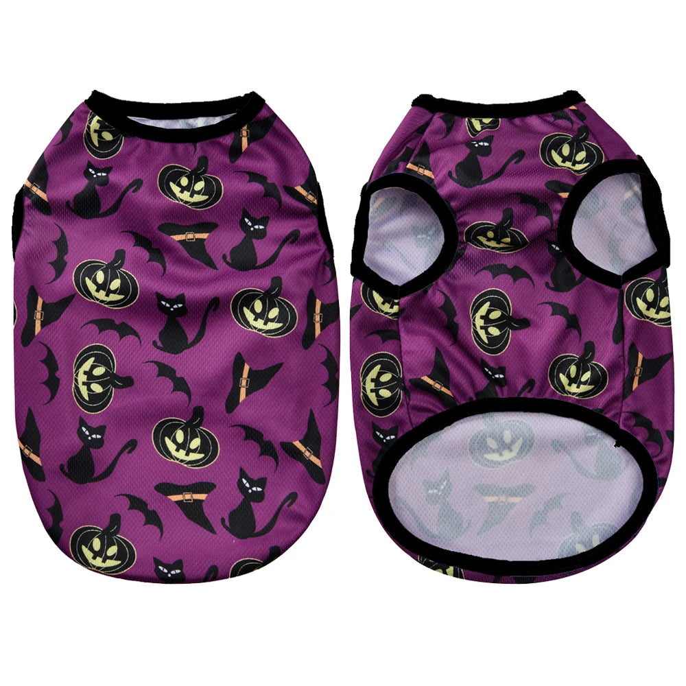Pumpkin Print Halloween Vest for Dogs & Cats