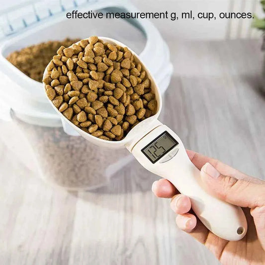 Digital Pet Food Measuring Spoon Scale – 800g Electronic Portion Meter