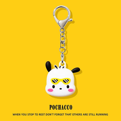 Cute Silicone AirTag Case – Cartoon Protective Keychain Cover for Apple AirTag