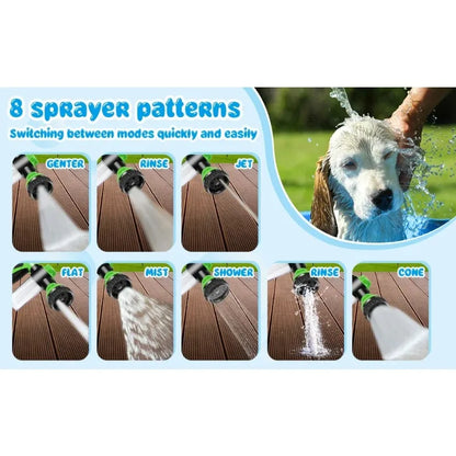 High-Pressure Dog Shower Sprayer - Pet Bath Tool with Foam & Hose Nozzle for Dogs/Cats, Also for Garden/Car Wash