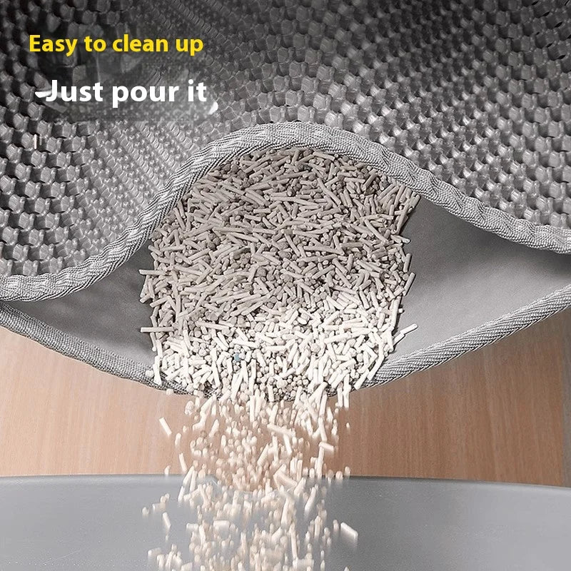 Large Cat Litter Mat – Waterproof Double-Layer Non-Slip Pad