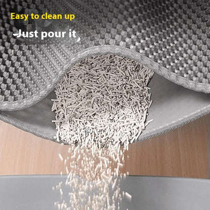 Large Cat Litter Mat – Waterproof Double-Layer Non-Slip Pad
