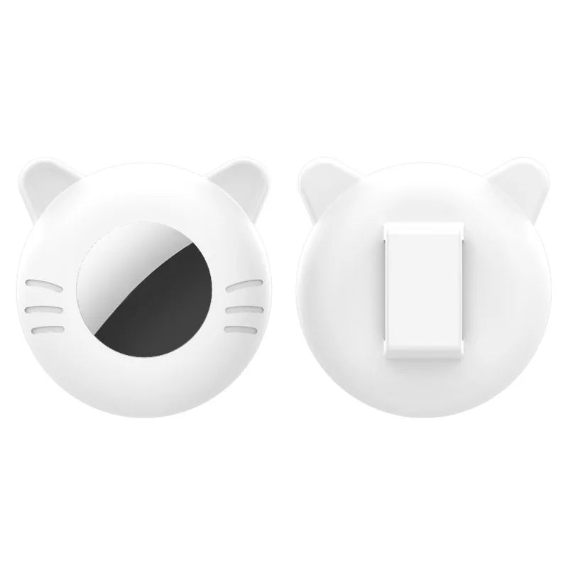 Airtag Cat Collar Holder, Small Air tag Cat Collar Holder Silicone Case Cover for Cat Dog Pet Collar Harness Loop
