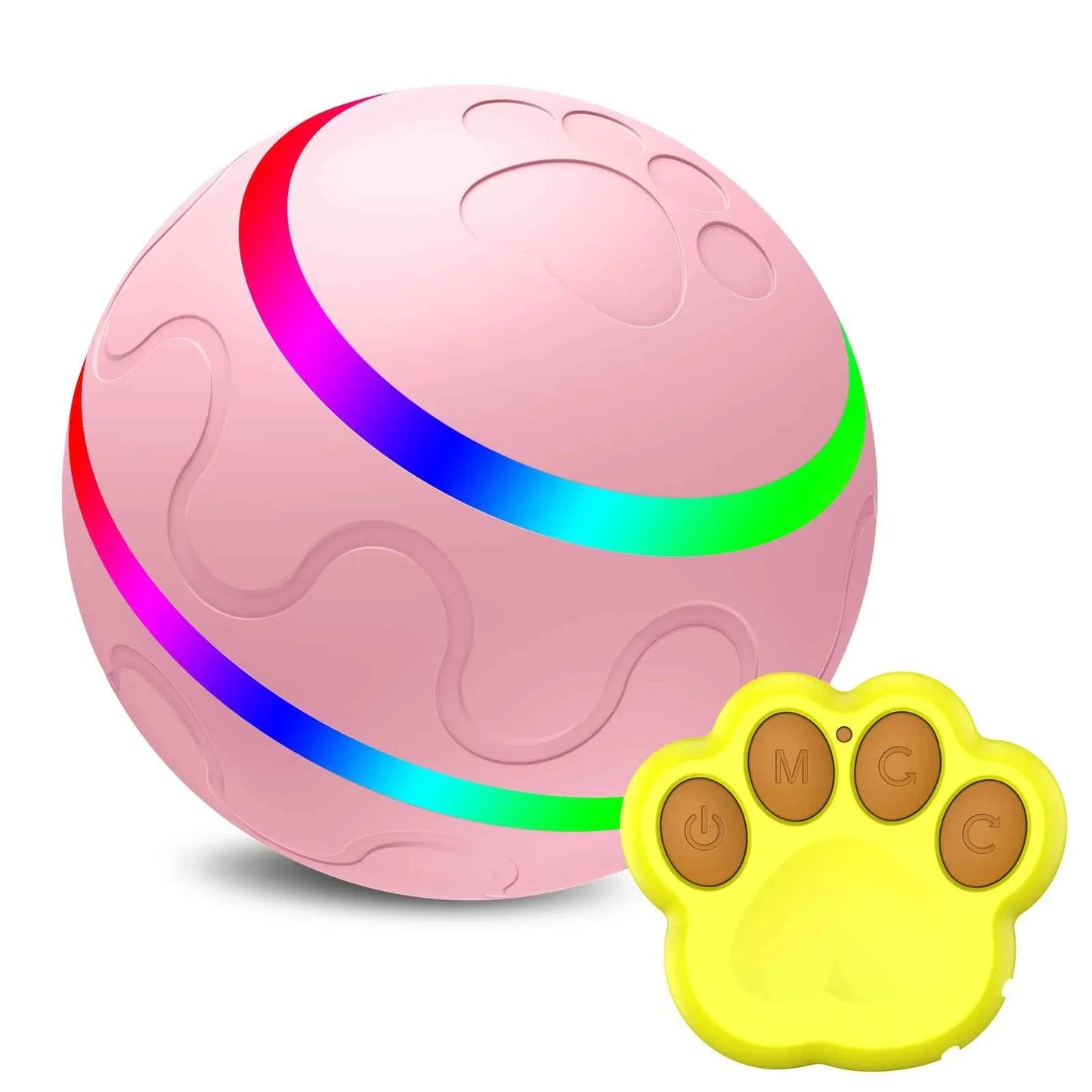 MART Interactive Smart Pet Ball – Remote Control, Flashing, Rolling & Jumping