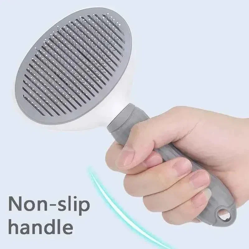 Pet Hair Removal Brush – Gentle Deshedding & Detangling Grooming Tool