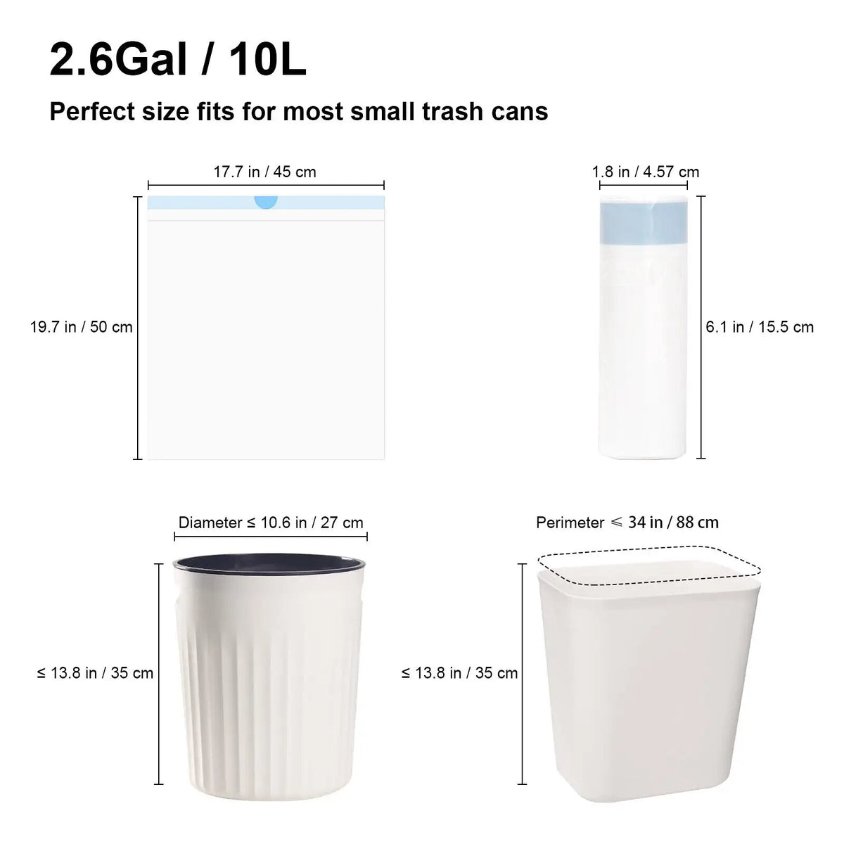 Cat Litter Box Liners – Drawstring Waste Bags for Self-Cleaning Boxes