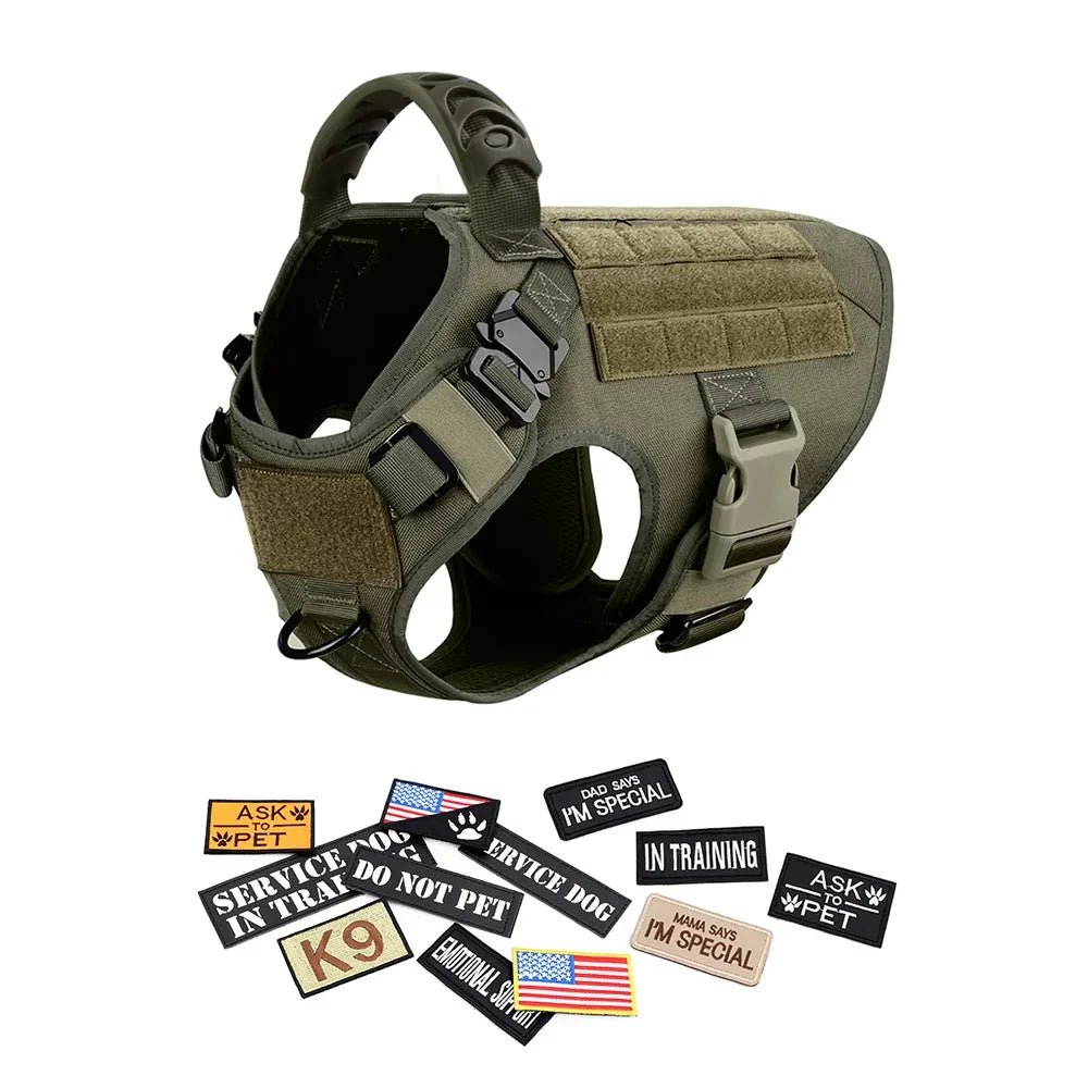 Padded No-Pull Dog Vest Harness – Adjustable Quick-Release Nylon Walking Harness