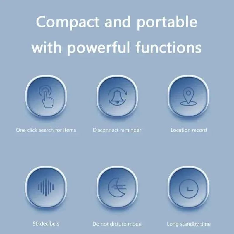Mini Smart Anti-Lost Tracker Reminder For Pets Kids Bag Wallet 5G Bluetooth GPS Device Air Tag Finder Tracking Locator