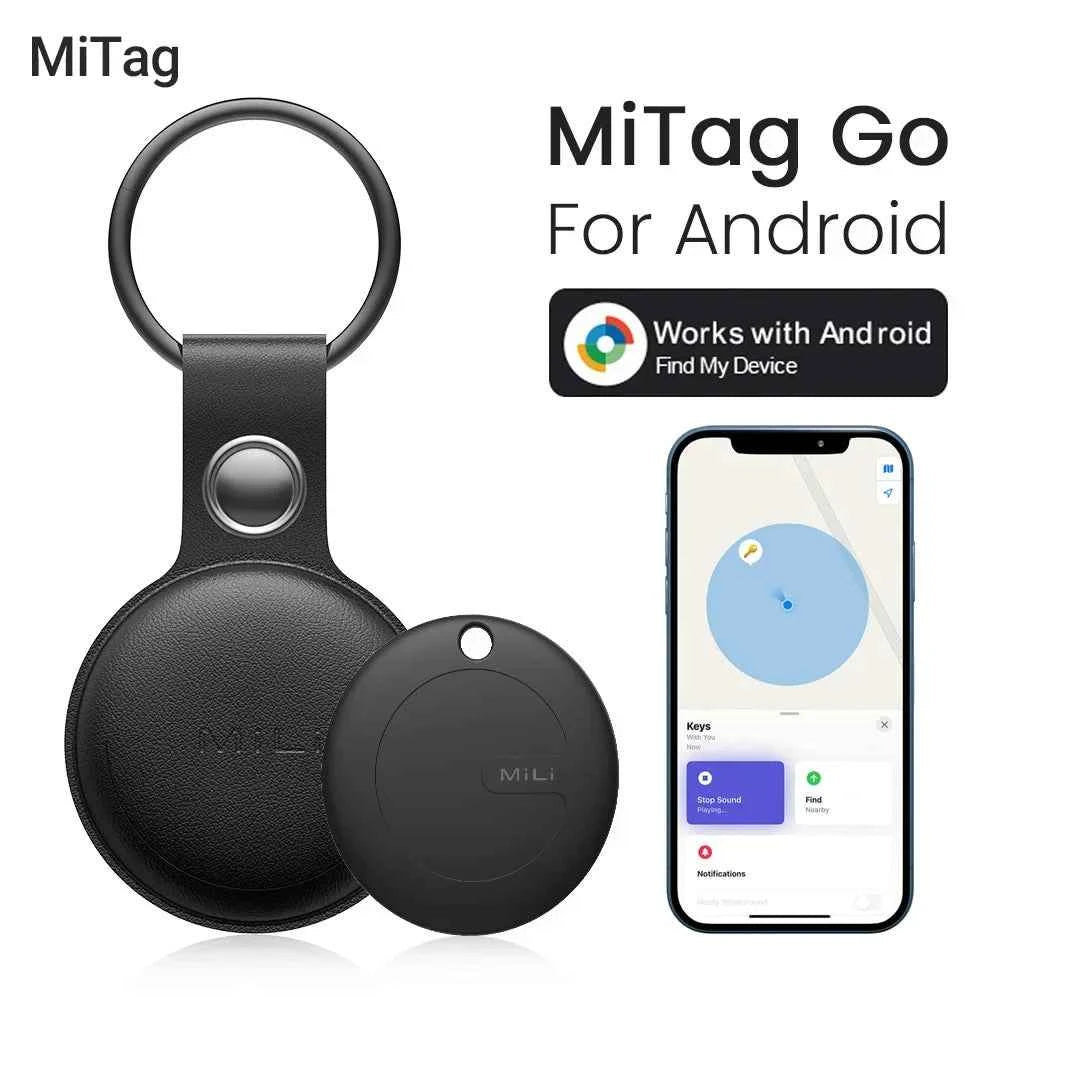 MiLi Smart GPS Tracker Mitag Bluetooth Locator Anti-Lost Device Mobile Keys Pet Elderly Kids Finder Work With Android Find My