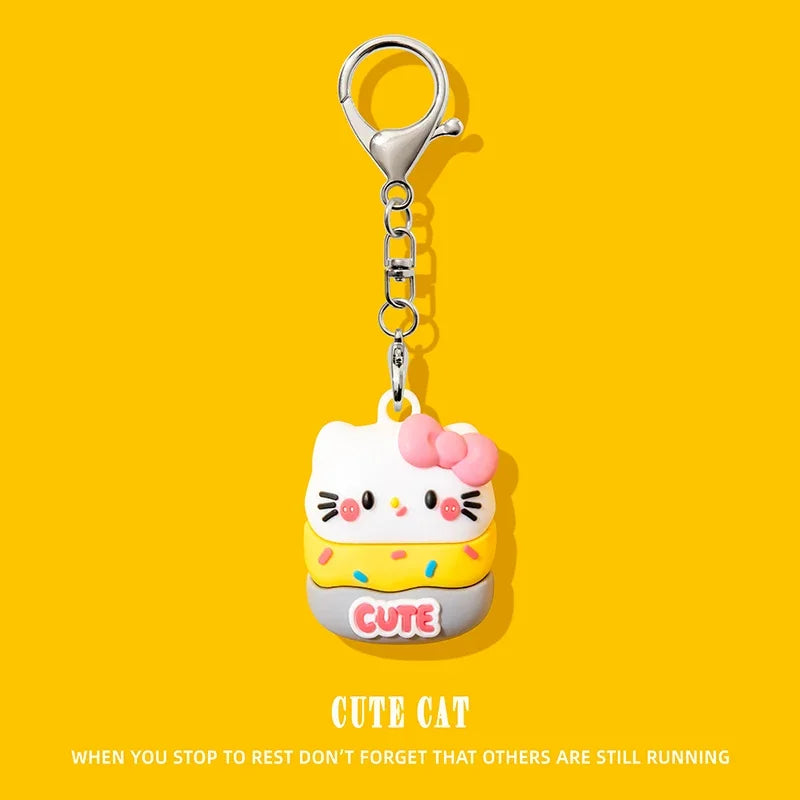 Cute Silicone AirTag Case – Cartoon Protective Keychain Cover for Apple AirTag