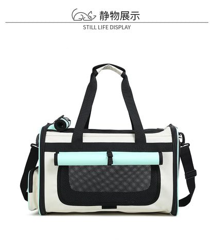 Cat Carrying Case Pet Dog Travel Carrier Soft-Sided Cat Bag Airline Approved Collapsible Cat Carrier Dog Carrier for Dogs & Cats