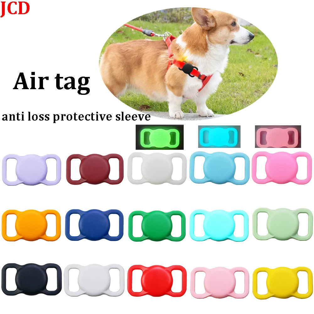 Luminous Silicone AirTag Case for Dog & Cat Collars