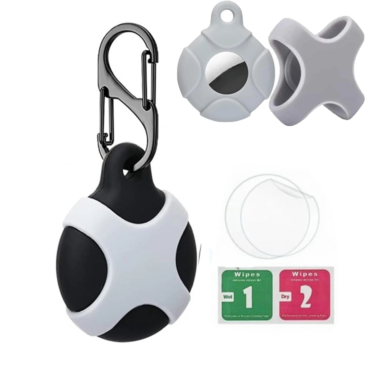 8/4/2 Pack AirTag Keychain Case – Waterproof Dog & Cat Holder