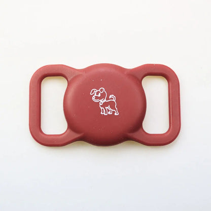 Airtag Dog Collar Holder, [1 Pack] Airtag Holder, Silicone Full Body Covered Protective Air Tag for Pet - Fits All Width