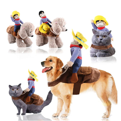Cowboy Dog Halloween Costume with Jacket