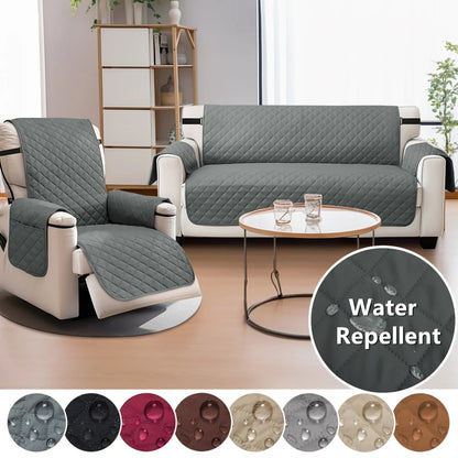 Water-Resistant Reversible Sofa Cover – Non-Slip Furniture Protector with Elastic Straps for Dogs, Kids & Pets