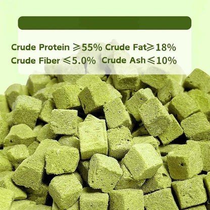 3.8oz/100g Cat Grass Treats for Hairball Support and Teeth Cleaning, Chicken Flavored Hairball Treats for Cats