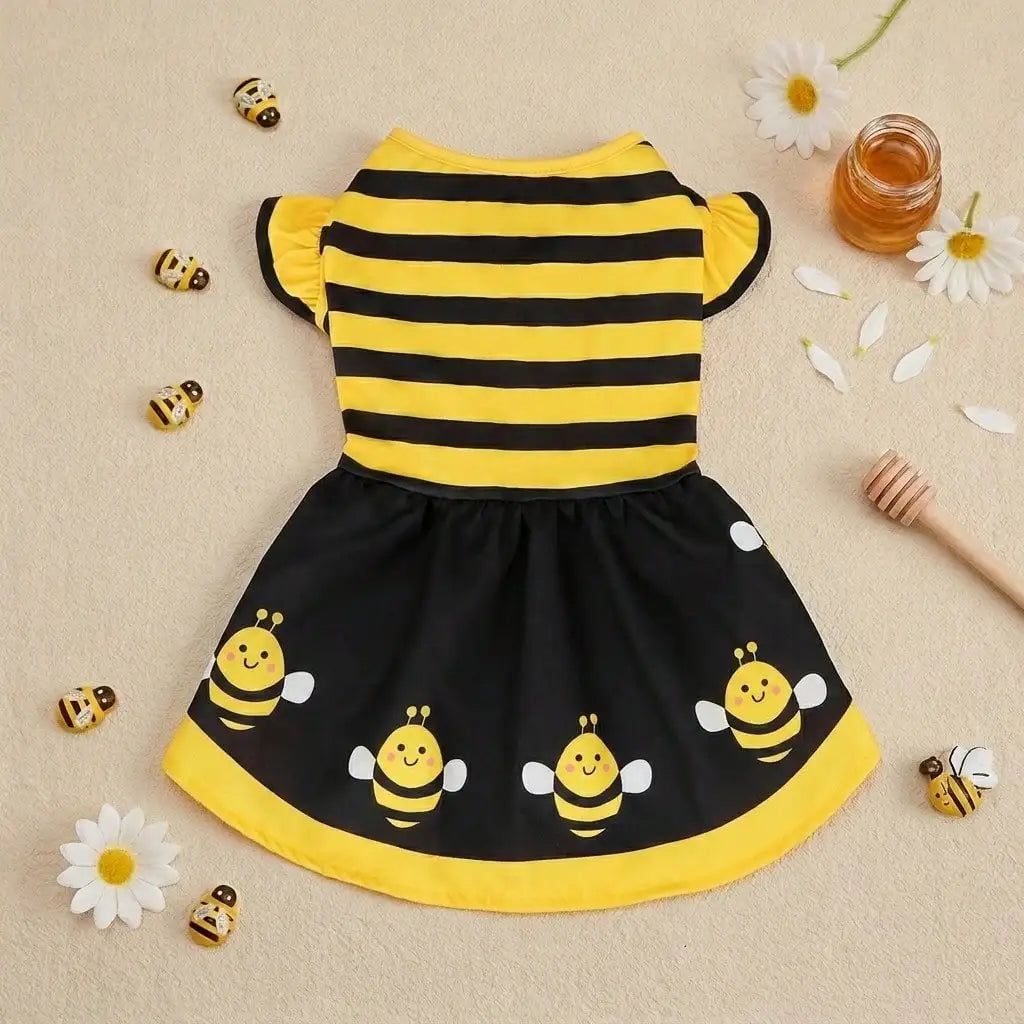 Bumble Bee Dress Costume for Dogs & Cats