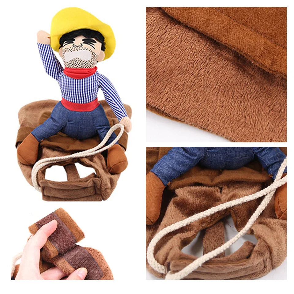 Cowboy Dog Halloween Costume with Jacket