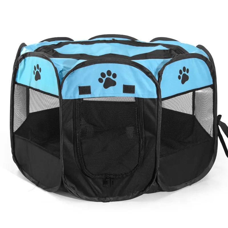 Portable Folding Pet Playpen Tent – Dog & Cat Enclosure
