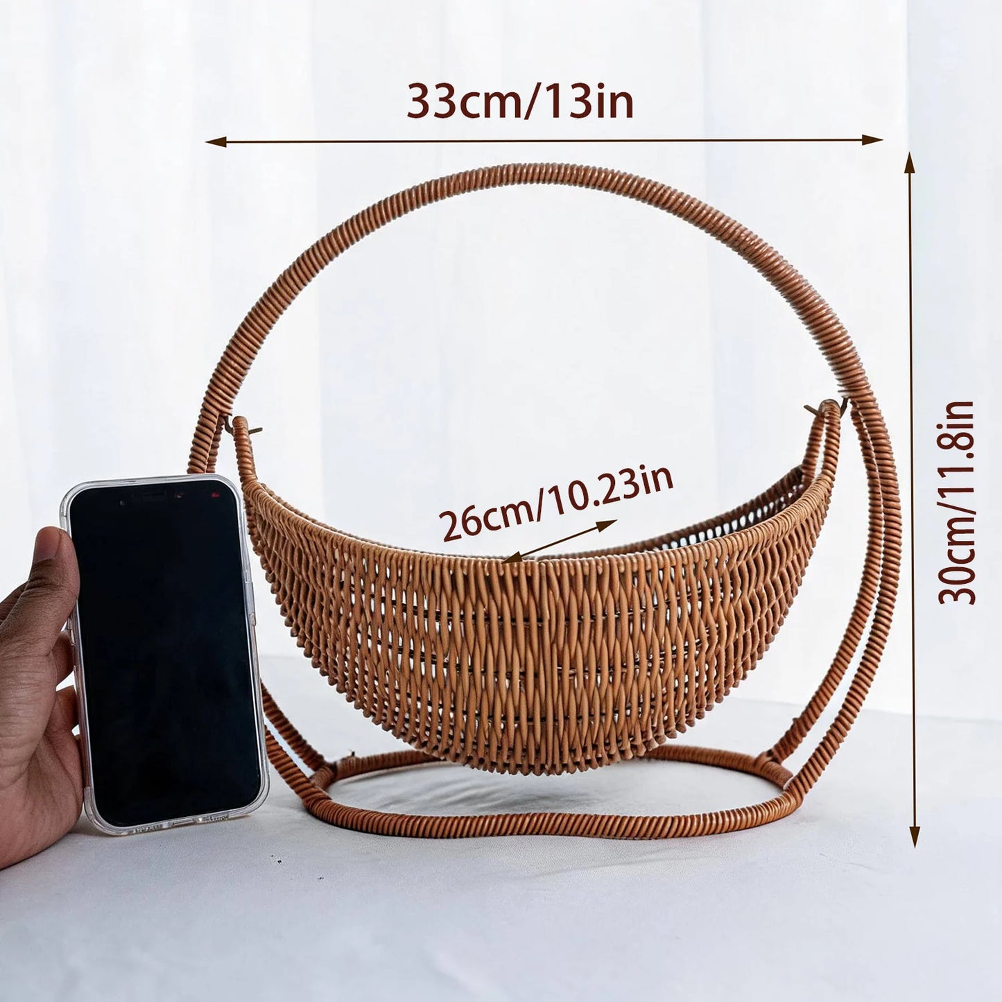 Faux-Woven Cat Bed Nest Cat Basket Cats Swing Hammock Waterproof Indoor Pet House Semi-Enclosed Cave Bed Pet Accessories Toys