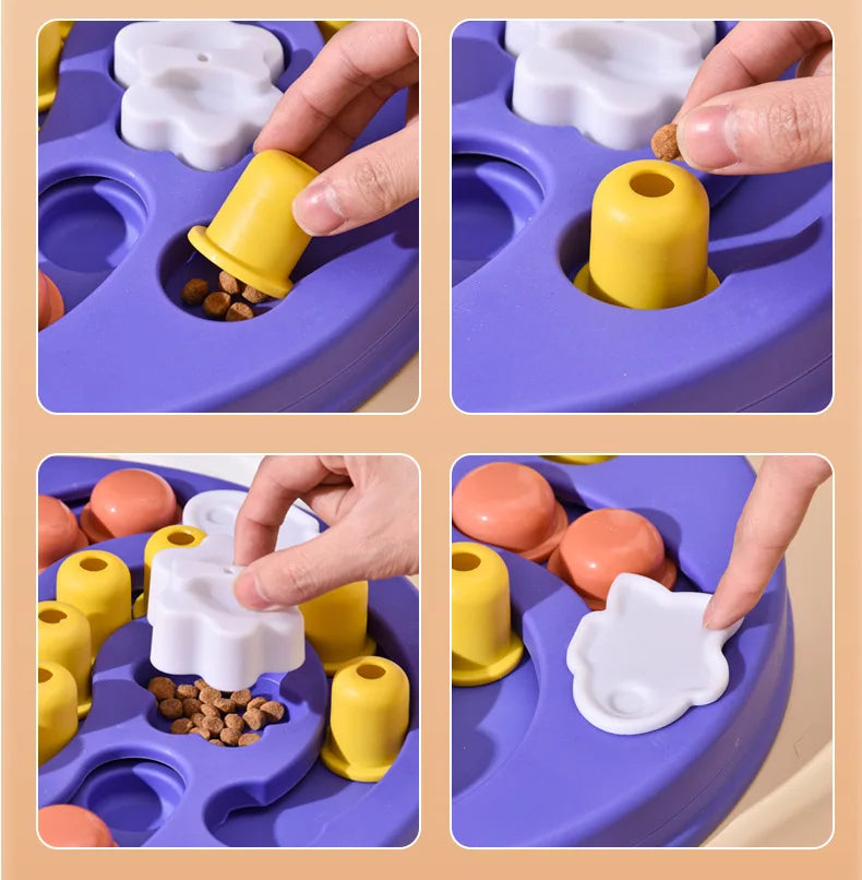 Dog Puzzle Toys Slow Feeder Interactive Increase Puppy IQ Food Dispenser Slowly Eating NonSlip Bowl Pet Cat Dogs Training Game