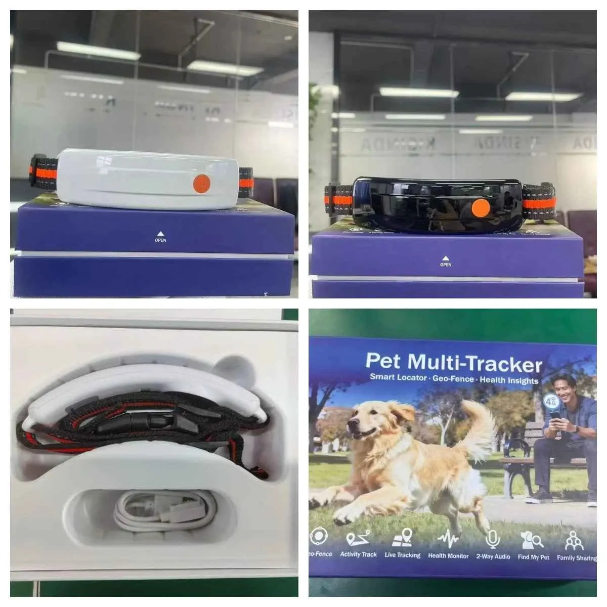 Smart GPS Pet Health Tracker Collar – GPS + BeiDou Location, Activity & Wellness Monitoring