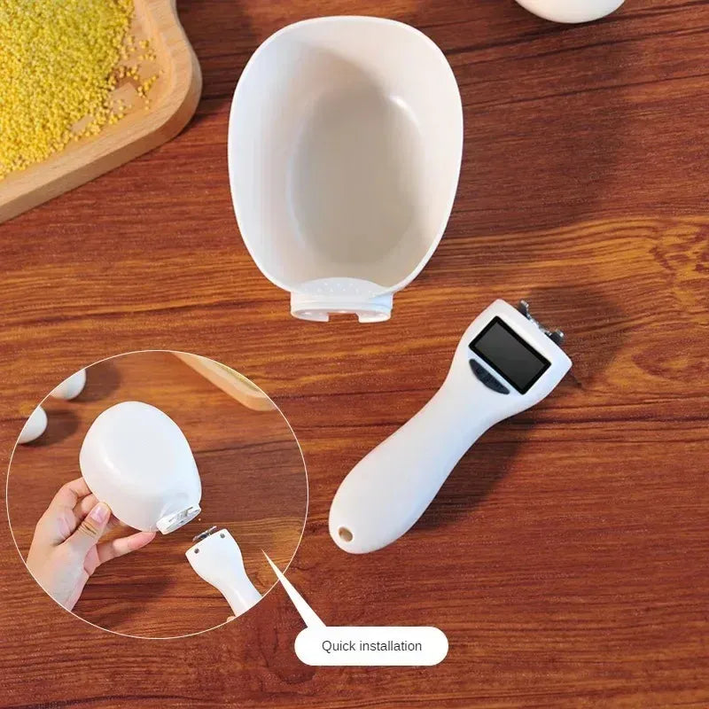 Digital Pet Food Measuring Spoon Scale – 800g Electronic Portion Meter