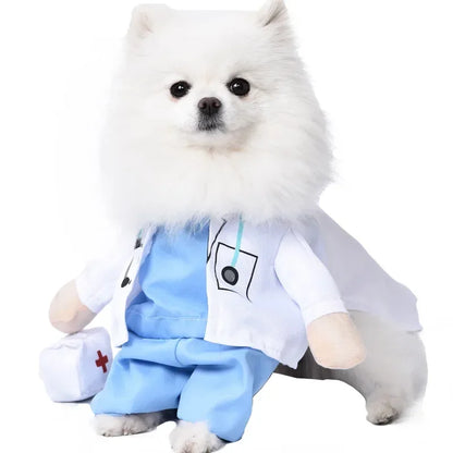 Funny Halloween Pet Costume for Small/Medium Dogs & Cats - Adjustable Puppy Cosplay for French Bulldogs, Chihuahuas & More