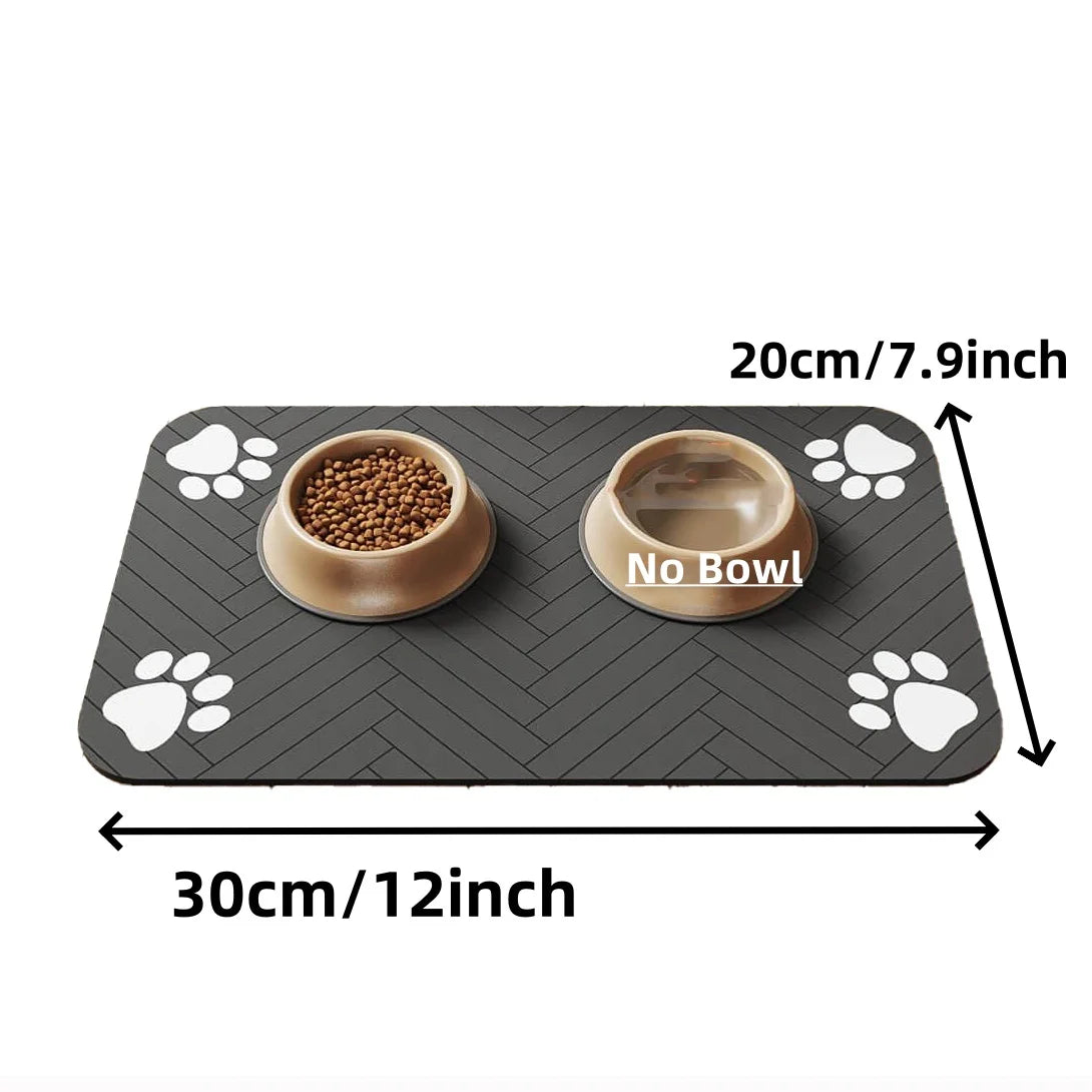 Absorbent Pet Feeding Mat – Waterproof Non‑Slip Placemat for Dog & Cat Bowls
