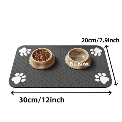Absorbent Pet Feeding Mat – Waterproof Non‑Slip Placemat for Dog & Cat Bowls