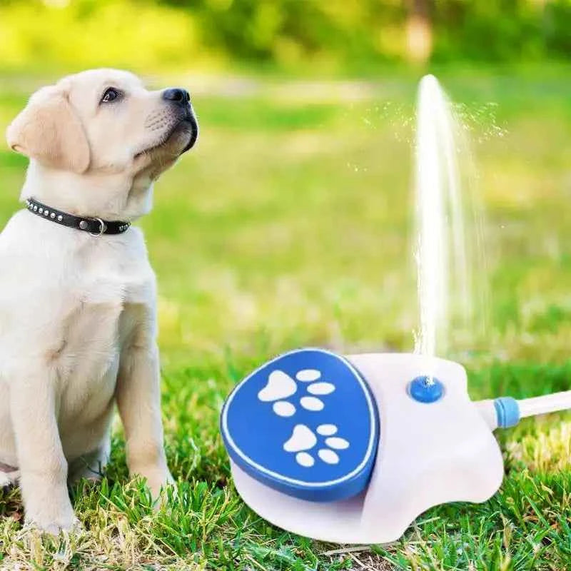 Dog Water Fountain Paw Press Outdoor Dog Sprinkler Toy Dog Water Fountain Toy Dog Water Toy Drinking Sprinkler Easy Activated