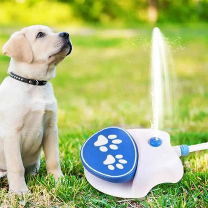 Dog Water Fountain Paw Press Outdoor Dog Sprinkler Toy Dog Water Fountain Toy Dog Water Toy Drinking Sprinkler Easy Activated