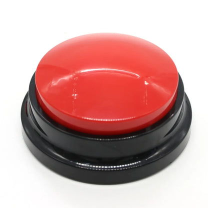 New Recordable Voice Recording Button Light Round Pet Talking Button Paw Pattern Interactive Dog Training Buttons Cat Puppy