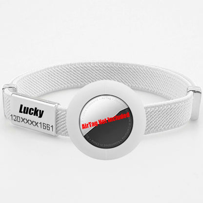 Fashion AirTag Cat Collar with Custom Name Tag & Holder