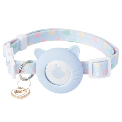Adjustable AirTag Cat Collar,Pet Tracker Collar for  AirTag,Breakaway Collar with AirTag Case,Cat Collar with GPS Holder,Pet toy