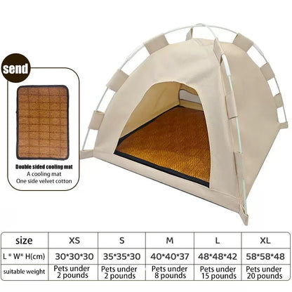 Pet Tent Bed Cats House Supplies Products Accessories Warm Cushions Furniture Sofa Basket Beds Winter Clamshell Kitten Tents Cat
