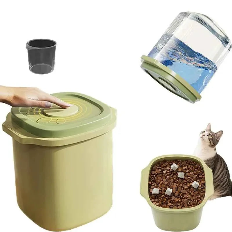 Large Pet Food Storage Container – Airtight Vacuum-Sealed Cat & Dog Food Keeper