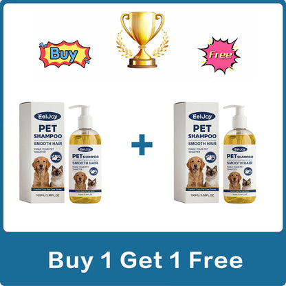 Natural Coconut Oil Pet Shampoo Gentle Fur Cleansing Wash Smooth Coat Care for Dog Cat Deep Moisturizing Daily Grooming Supplies