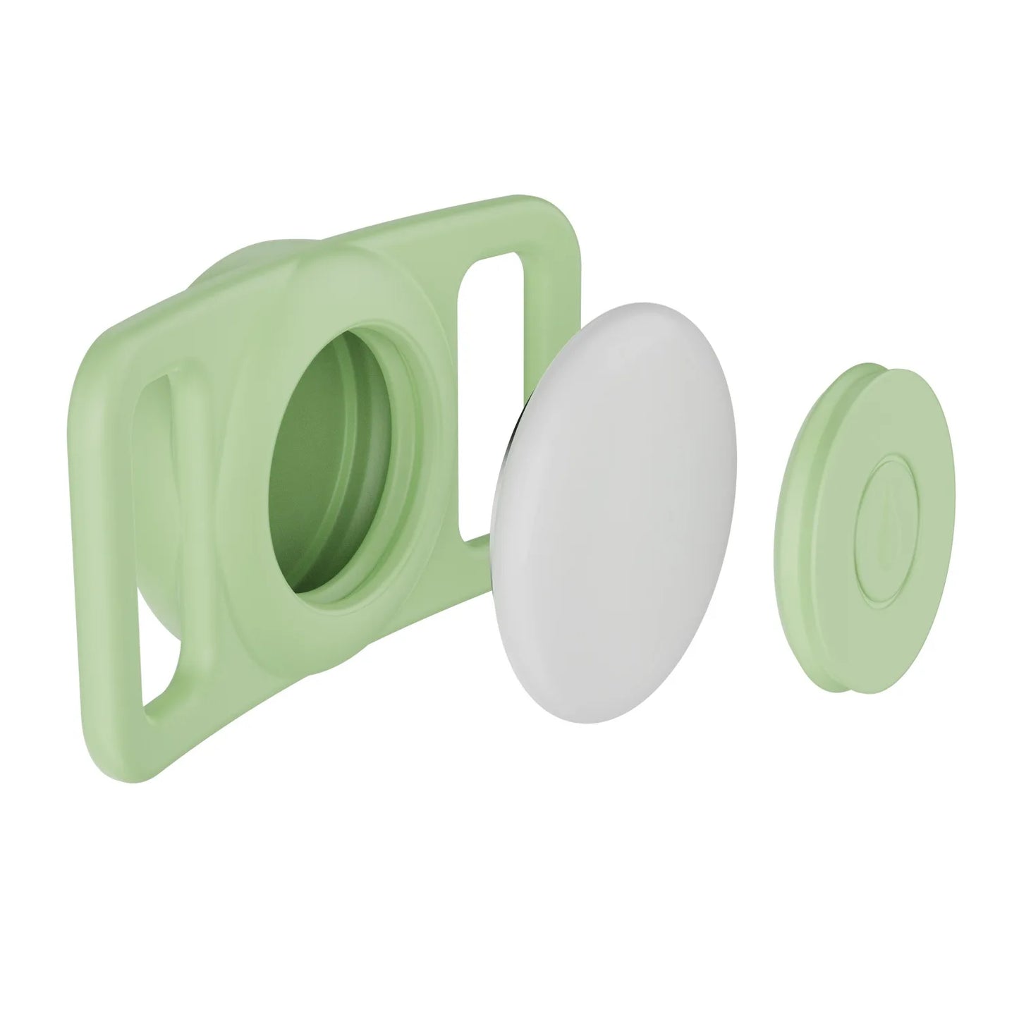 Airtag Dog Collar Holder, [1 Pack] Airtag Holder, Silicone Full Body Covered Protective Air Tag for Pet - Fits All Width