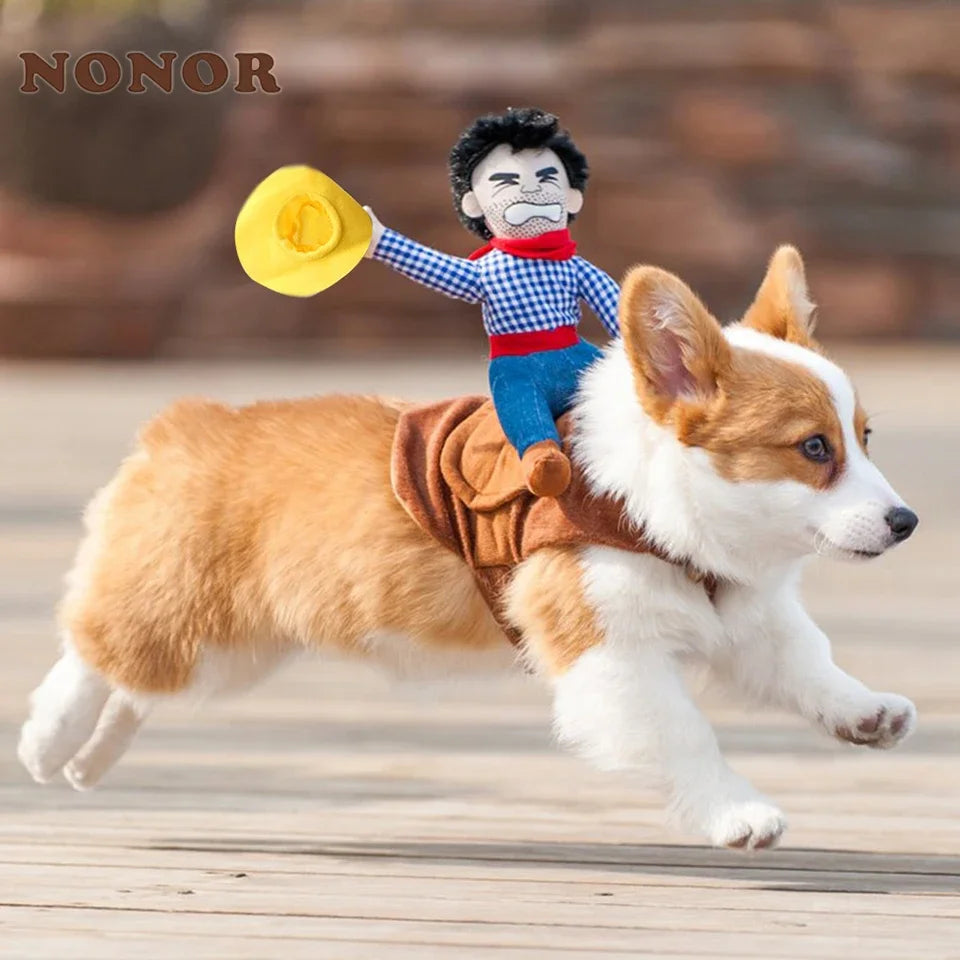 Cowboy Dog Halloween Costume with Jacket