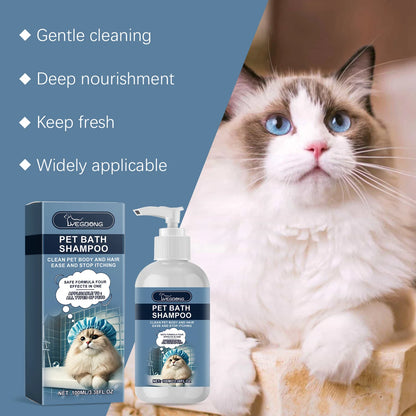 Cat Dog Shower Gel Fragrance Bathing Hair Care Cleaning Deodorizing Anti Mite Body Wash Relieve Itching Pet Moisturizing Shampoo