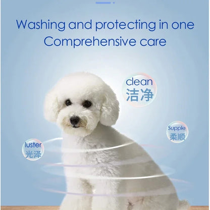 500ml Dog Shower Gel Remove Mites Deodorant Shampoo Long Lasting Fragrance French Bulldog Teddy Samoyed Pet Cleaning Products