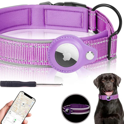 Apple AirTag Dog Collar – Reflective Waterproof Anti-Lost