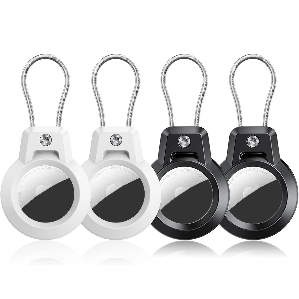 GITFOS AirTag Holder with Keychain for Luggage, Pets & Keys