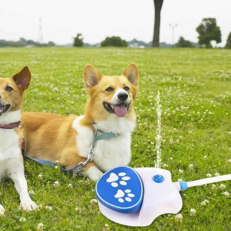 Dog Water Fountain Paw Press Outdoor Dog Sprinkler Toy Dog Water Fountain Toy Dog Water Toy Drinking Sprinkler Easy Activated
