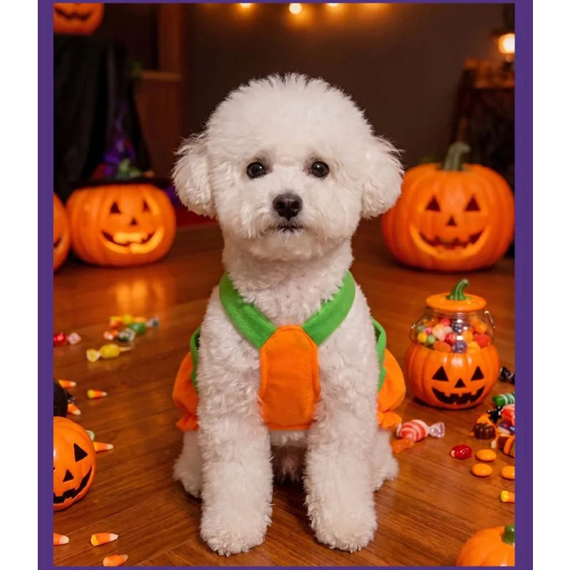 Adjustable Pumpkin Costume for Dogs & Cats